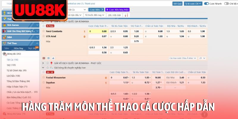 Thể Thao UU88 - Sảnh Cược Đẳng Cấp Với Tỷ Lệ Thưởng Cực Cao Thể Thao UU88 - Sảnh Cược Đẳng Cấp Với Tỷ Lệ Thưởng Cực Cao