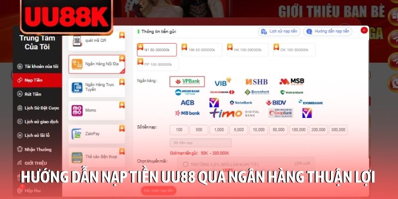 Hướng Dẫn Nạp Tiền UU88 Chuẩn, Trải Nghiệm Cá Cược Liền Tay Hướng Dẫn Nạp Tiền UU88 Chuẩn, Trải Nghiệm Cá Cược Liền Tay