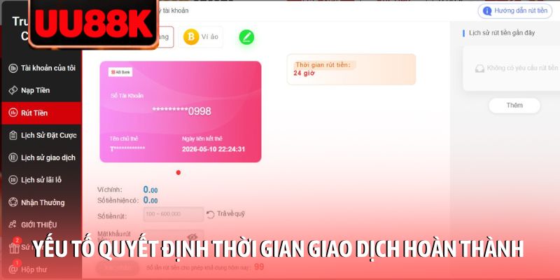 UU88 Rút Tiền Bao Lâu Về? 3 Mẹo Giúp Tiền Về Túi Tức Khắc UU88 Rút Tiền Bao Lâu Về? 3 Mẹo Giúp Tiền Về Túi Tức Khắc